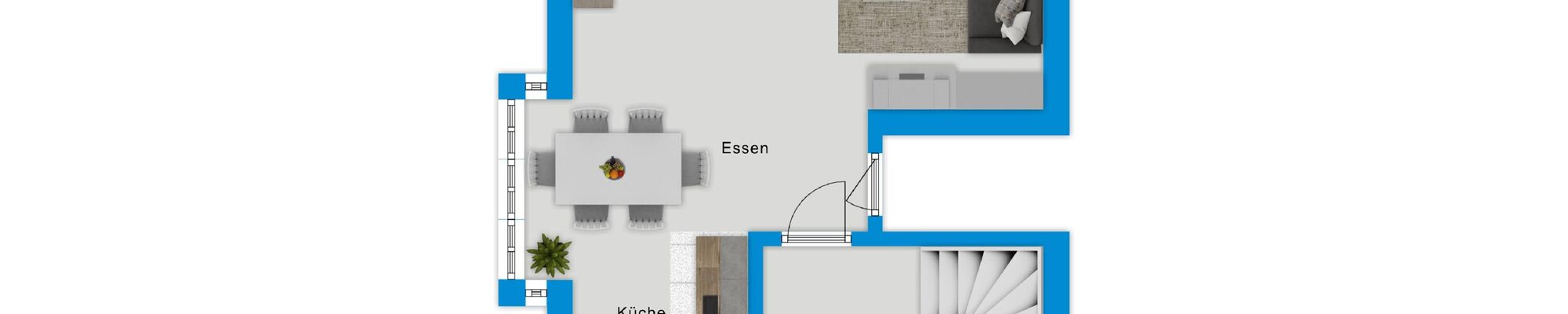 Grundriss EG Ferienhaus Rewal, Zingst