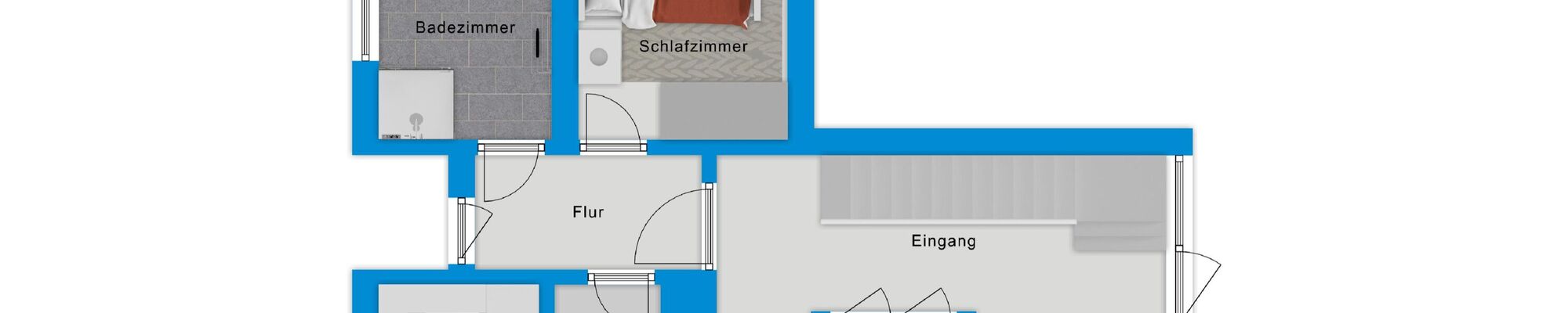 Grundriss Ferienwohnung Küstenkajüte Whg.1