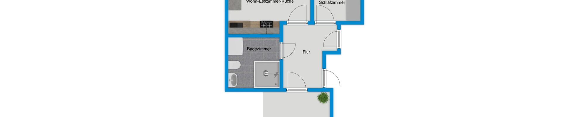 Grundriss Ferienwohnung Küstenkajüte Whg. 2